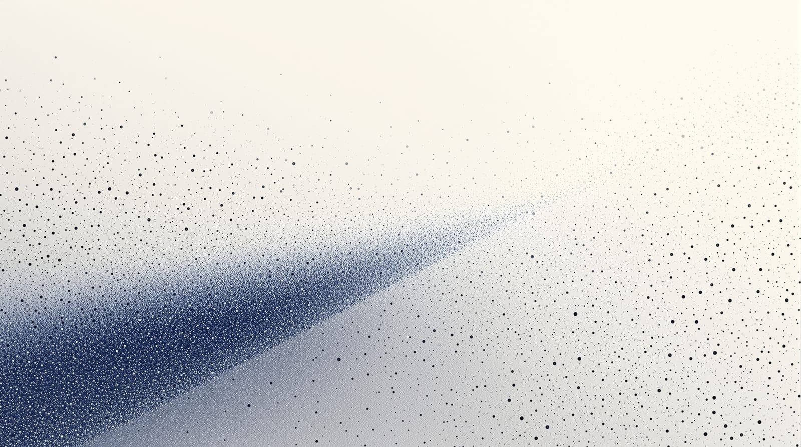 A scattered point cloud in which a faint structured band has been picked out